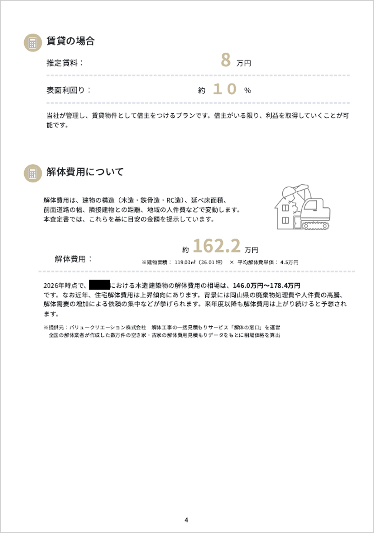ギガ盛り査定書とは?