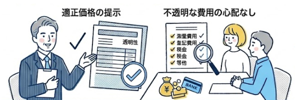 費用内訳の透明性と適正な価格提示